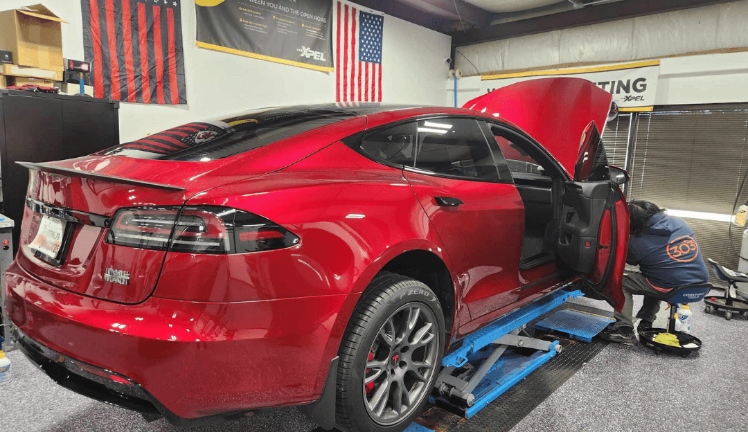 Tesla Plaid getting XPEL PPF track pack